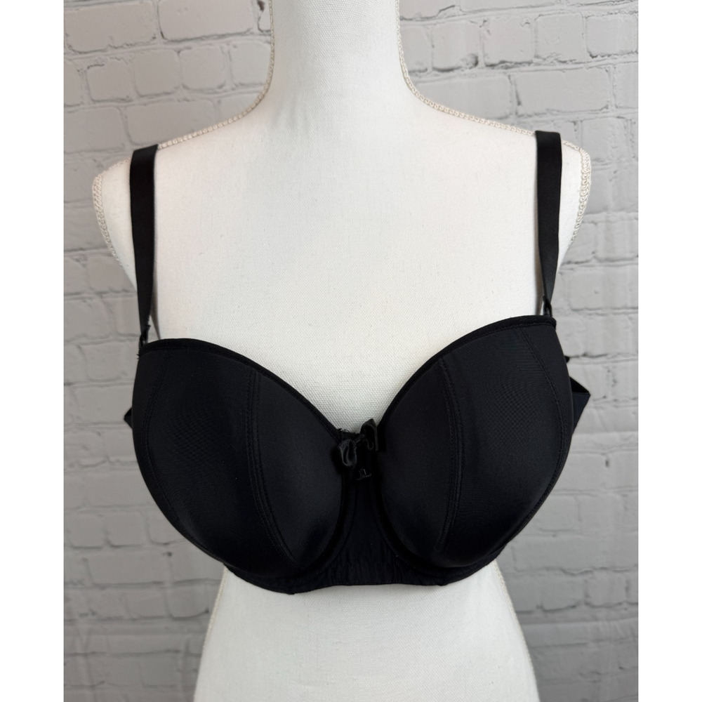 CURVY KATE Luxe strapless black bra US-38DDD (UK-38E) NWOT